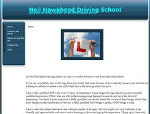 Tablet Screenshot of neilhawkheaddrivingschool.co.uk